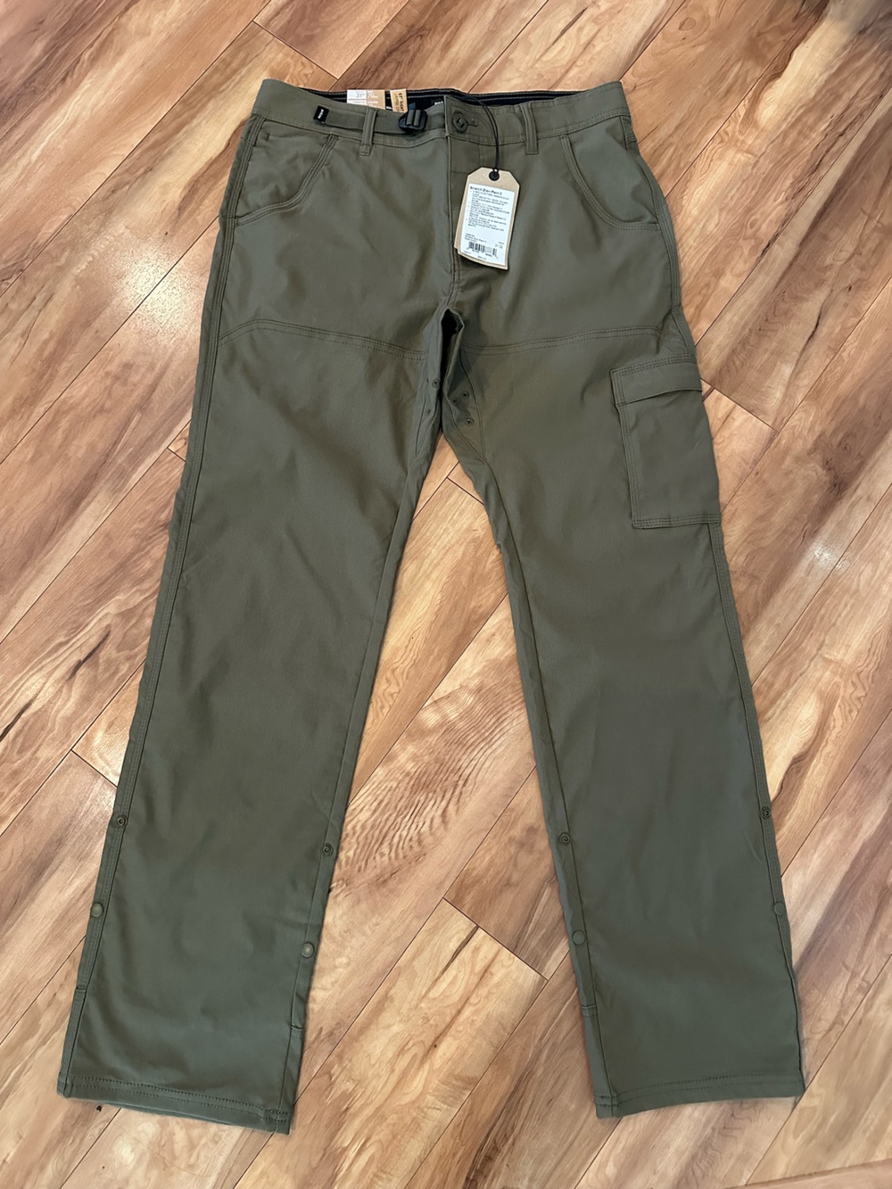 prAna Stretch Zion Pant II Men’s 31x32 Slate Green NWT Hiking Outdoor Pants